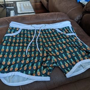 Pineapple Short Shorts